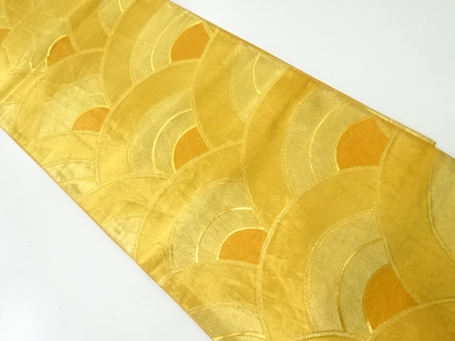 アンティーク　松皮菱模様織出し袋帯（材料）